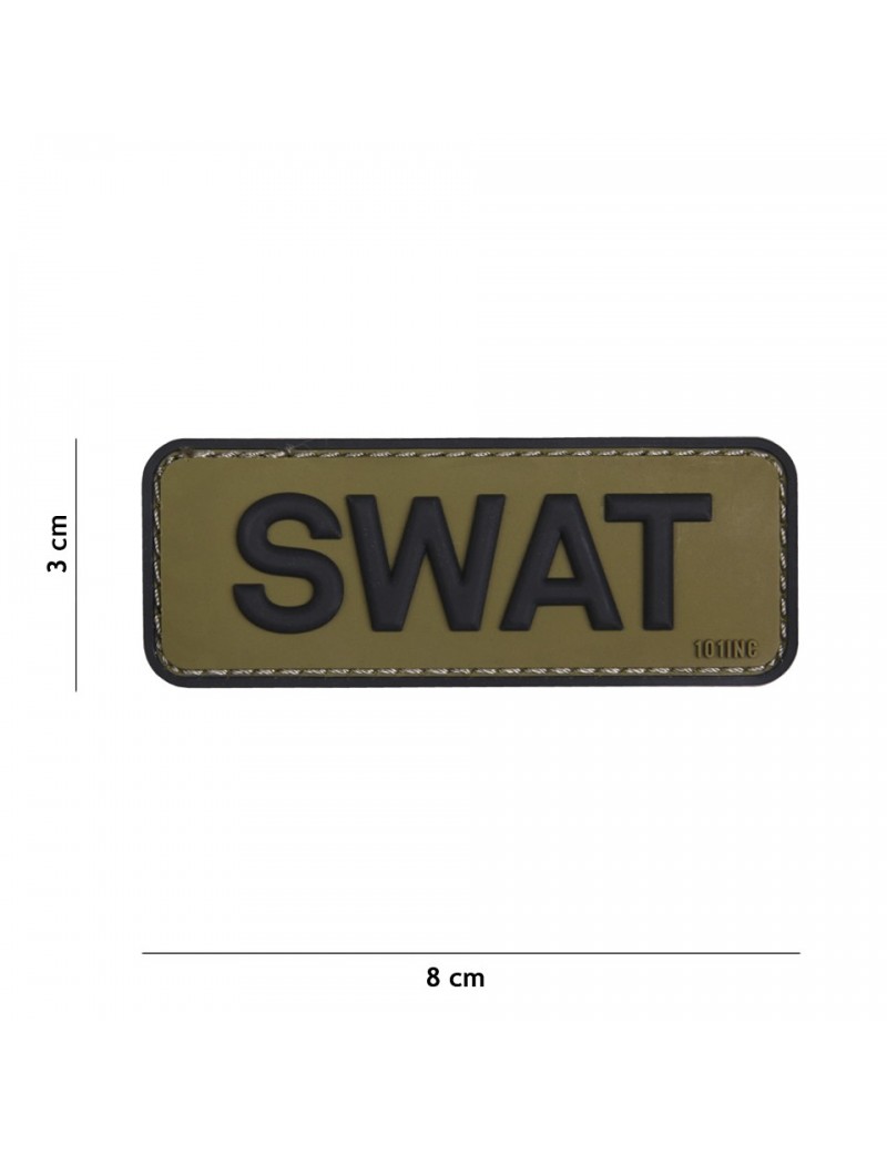Patch - SWAT - Black & Green — Patches & Decoração — Airsoft Market PT
