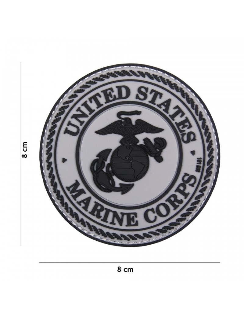 Patch - United States Marine Corps - Grey — Patches & Decoração — Airsoft Market PT