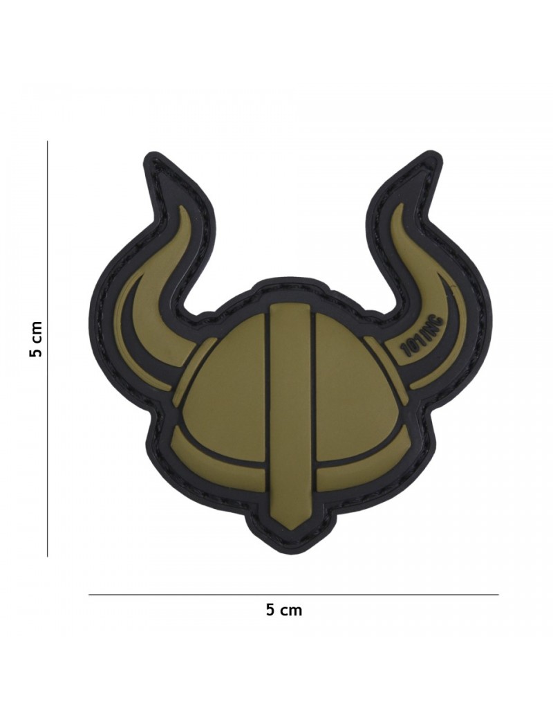 Patch - Viking Helmet - Green — Patches & Decoração — Airsoft Market PT