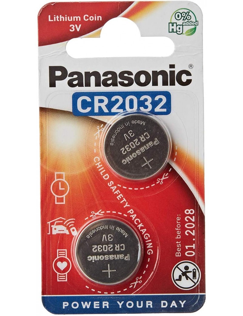 CR2032 2pcs [Panasonic] — Baterias & Carregadores — Airsoft Market PT