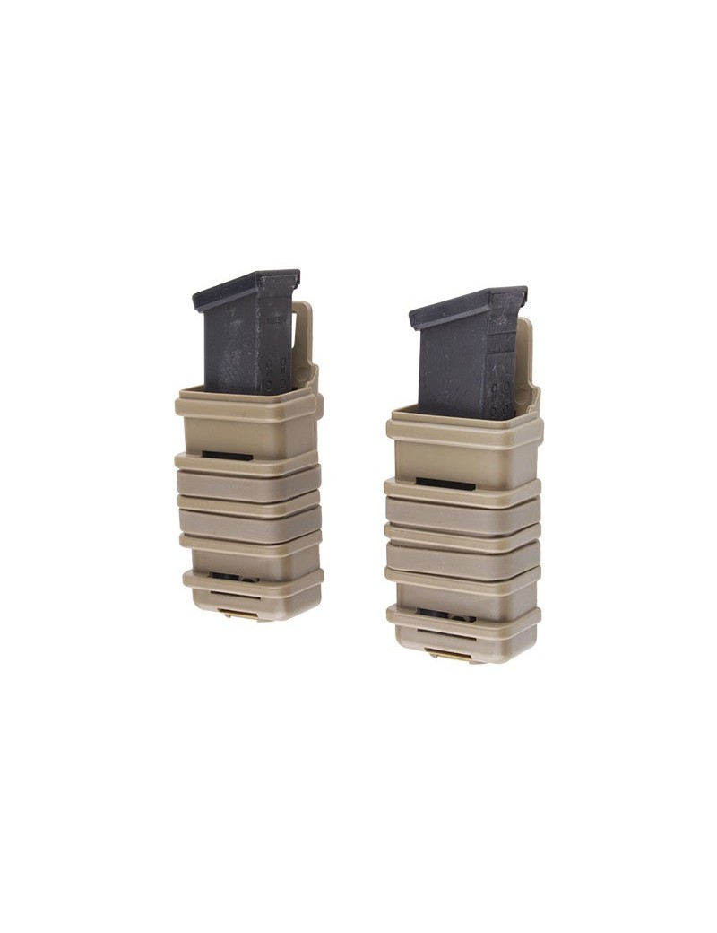 Double Open Pistol Mag Pouch - Tan — Rádios & Comunicação — Airsoft Market PT