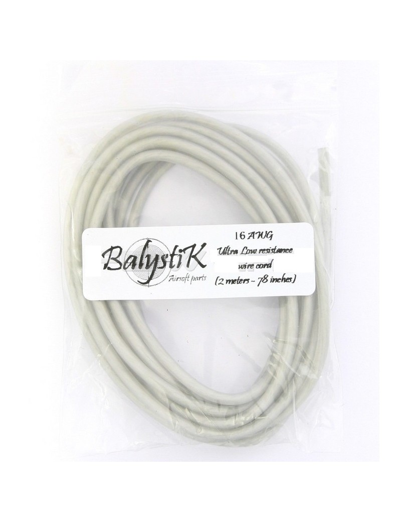 16AWG Super Low Resistance Wire Cord - 2mts [Balystik] — Peças Internas (AEG) — Airsoft Market PT