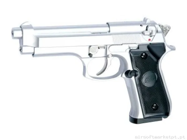 Beretta M92F ASG Prata — Pistolas — Airsoft Market PT