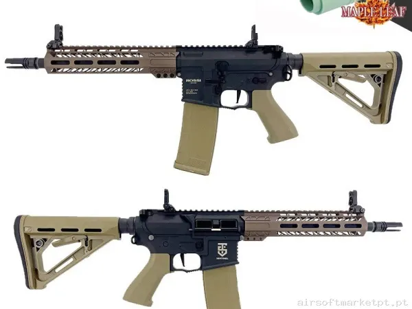 Rossi M4 Sentinel Delta Con Gatillo Electrónico Negra/Tan - Mejorada Maple Leaf — Rifles de Assalto (AR/M4/AK) — Airsoft Market PT