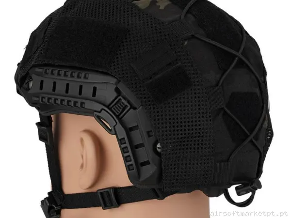 Capa de capacete Fast Velcro Cygnus Armory Estilo multicam Preto — Capacetes — Airsoft Market PT