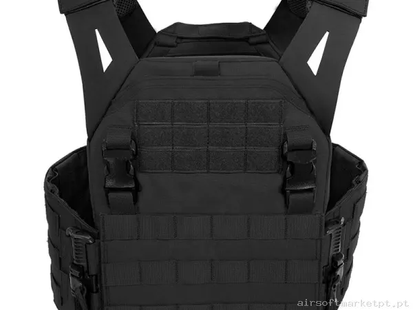 CHALECO LPC PORTA PLACAS WARRIOR ASSAULT LOW PROFILE CARRIER V1 NEGRO — Coletes & Rigs — Airsoft Market PT