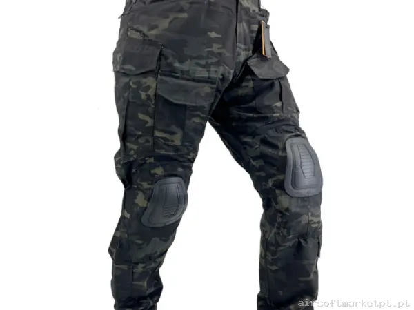 PANTALON COMBATE CONQUER G3M PANT ESTILO MULTICAM BLACK — Vestuário (Fardas) — Airsoft Market PT