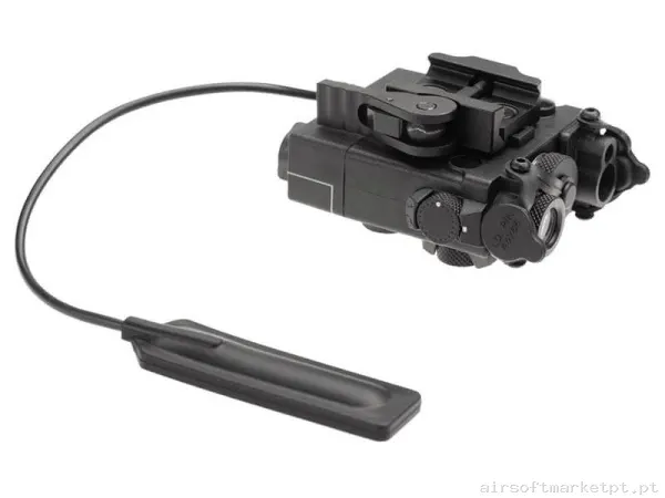 Externo An/Peq Dbal Wadsn Iluminador Laser verde+Ir negro — Acessórios & Componentes — Airsoft Market PT