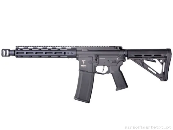 Réplica AEG M4 Saigo Kenji Kensei Long negro — Rifles de Assalto (AR/M4/AK) — Airsoft Market PT