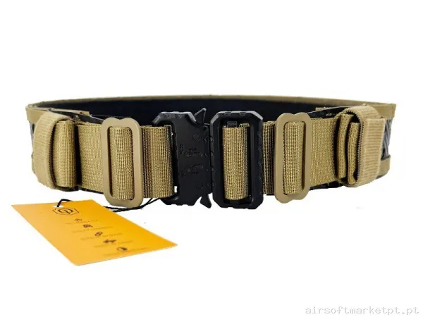CINTURÓN FIRST LINE CONQUER FL BELT TAN - M — Gear Táctico — Airsoft Market PT