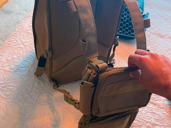 Chest Rig Tático Coyote Brown — Coletes & Rigs — Airsoft Market PT