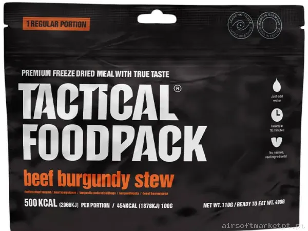 Comida Tactical Foodpack Estufado de Carne de Vitela Bourguignon — Outros — Airsoft Market PT