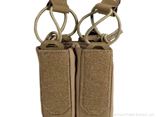 Pouch Magazine Pouch Doble Pistola Ragnar Valhalla System Insert Frey Pistol Double coyote — Carregadores / Magazines — Airsoft Market PT