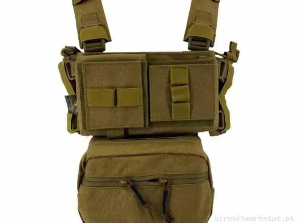 Chest Rig Conquer Coyote — Coletes & Rigs — Airsoft Market PT