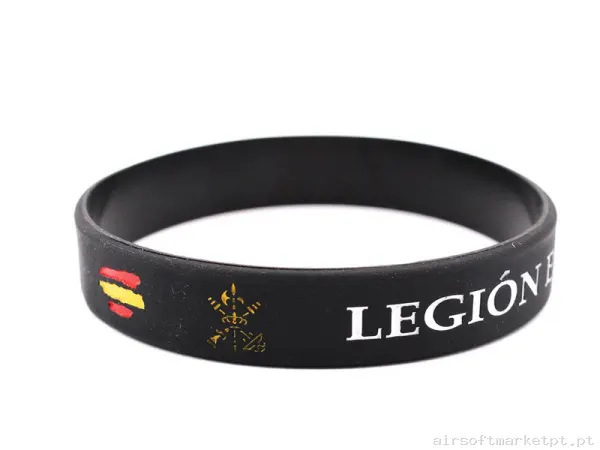 Pulsera Legión Española PVC Negra Inmortal Warrior — Outros — Airsoft Market PT