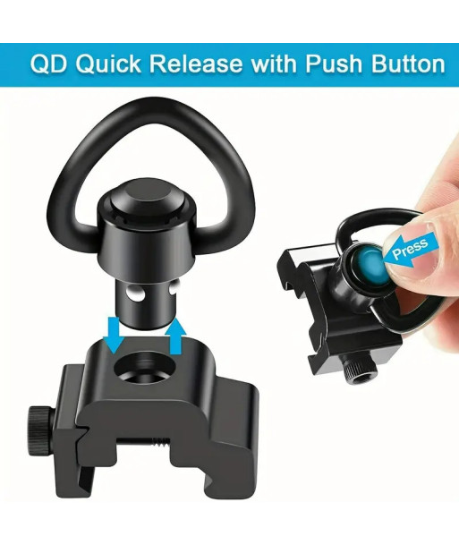 Metal QD Sling Swivel com Rail Mount — Peças Internas (AEG) — Airsoft Market PT