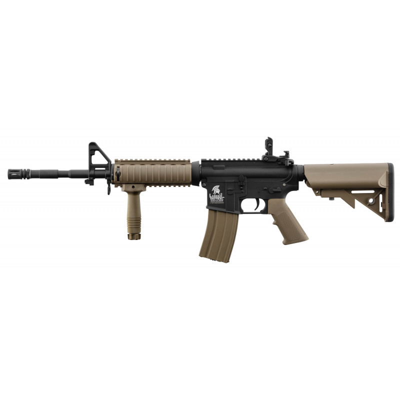 AEG LT-04 M4 SOPMOD RIS V2 Preta/Coyote [Lancer Tactical] — Rifles de Assalto (AR/M4/AK) — Airsoft Market PT