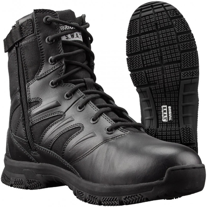 Botas Force 8 Zip Pretas [Original SWAT] — Calçado — Airsoft Market PT