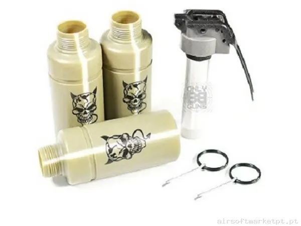 Granada CO2 Thunder B Hakkotsu C/3 Carcasas Devil — Grenades & Lançadores — Airsoft Market PT