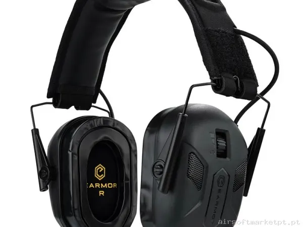 Protetor Auditivo Earmor M300x preto — Rádios & Comunicação — Airsoft Market PT