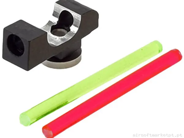 Externo Pistola Alça Frontal Cowcow Fiber Optic para G-Series GBB Sighting — Acessórios & Componentes — Airsoft Market PT
