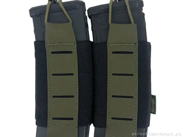 Pouch Magazine Pouch Duplo M4 Conquer Tegris Ranger Green — Coletes & Rigs — Airsoft Market PT