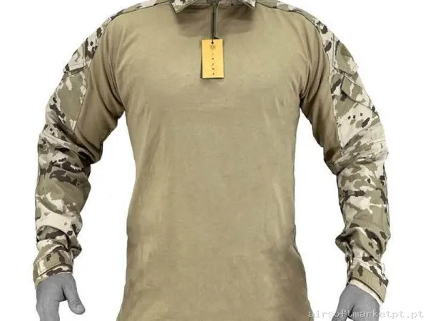 Camiseta Combate Conquer Dlx Arido Pixelado - M — Vestuário (Fardas) — Airsoft Market PT