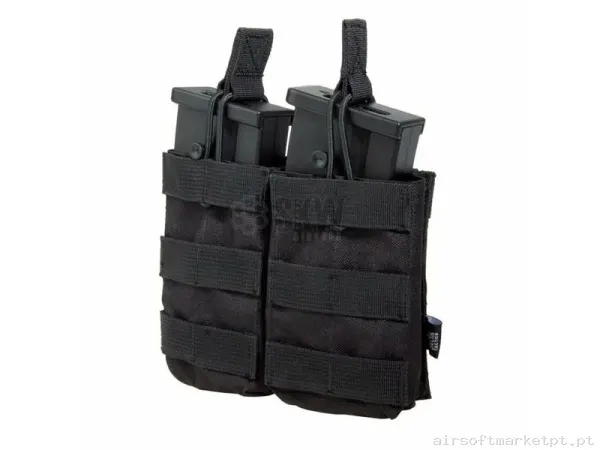 Pouch AK,G36,SR25 Molle Doble Delta Tactics - Negro — Coletes & Rigs — Airsoft Market PT