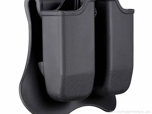 Magazine Pouch Rígido Pistola Glock Doble Amomax negro — Carregadores / Magazines — Airsoft Market PT