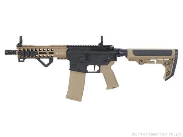 REPLICA AEG M4 SPECNA ARMS SA-E17 EDGE LIGHT OPS STOCK GEN.2 HAL2 ETU NEGRA/TAN — Rifles de Assalto (AR/M4/AK) — Airsoft Market PT