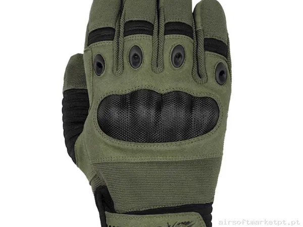 Luvas Warrior Assault Omega Hard Knuckle verde od — Gear Táctico — Airsoft Market PT