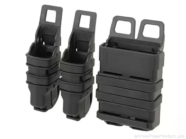 JUEGO DE POUCH DE POLÍMERO PARA CARGADORES - NEGRO FMA — Coletes & Rigs — Airsoft Market PT