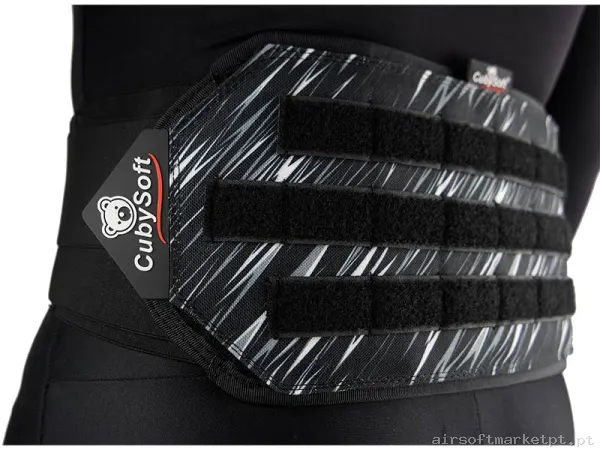 Cinturão Speedsoft Cubysoft Pro Harness C/ MOLLE Traseiro Zebra Storm — Gear Táctico — Airsoft Market PT