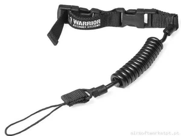 Correa Tática Lanyard Pistola Warrior Assault Antiperdida negro — Gear Táctico — Airsoft Market PT