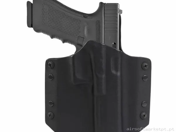 Pistolera Rígida Glock 17/19 Warrior Assault Ares Kydex Holster negra — Coletes & Rigs — Airsoft Market PT