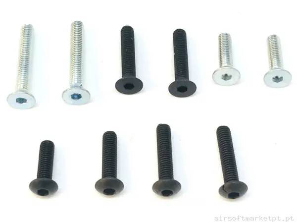 Interno Tornillo Set Epes Gearbox Ver.3 AEG (Hexagonal) — Peças Internas (AEG) — Airsoft Market PT