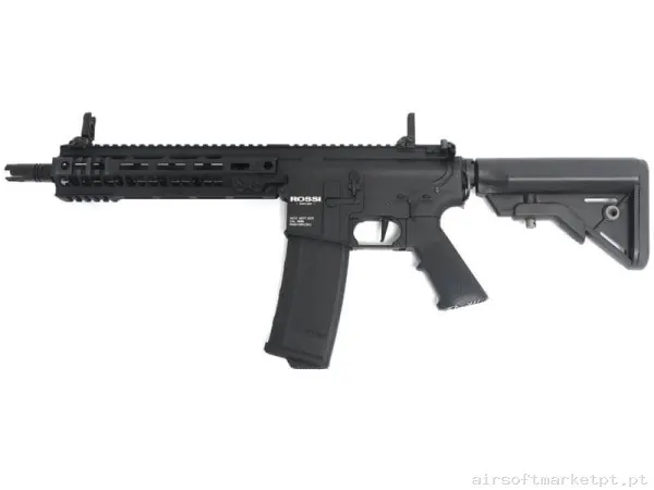 Réplica airsoft AEG M4 Rossi Neptune Seal Full Black — Rifles de Assalto (AR/M4/AK) — Airsoft Market PT