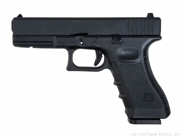 Rélica GBB Pistola G17 Saigo Mk1 negra (Kj Works) — Pistolas — Airsoft Market PT