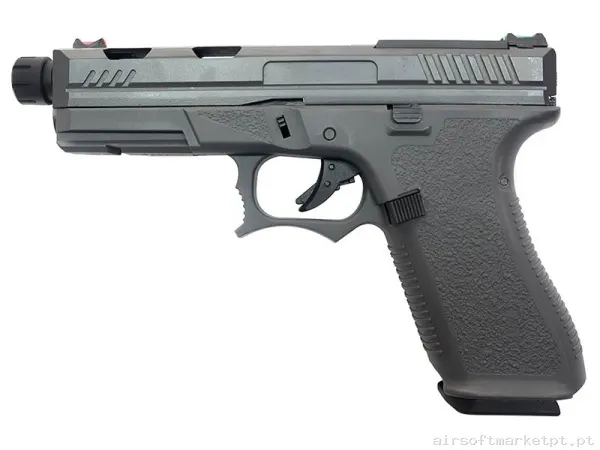 Réplica GBB Pistola G17 Golden Eagle Custom At3704gy cinza — Pistolas — Airsoft Market PT