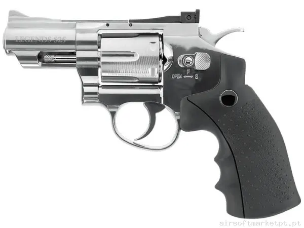 Airgun CO2 4.5mm Revolver Umarex Legends S25 Full Metal Prata — Pistolas — Airsoft Market PT
