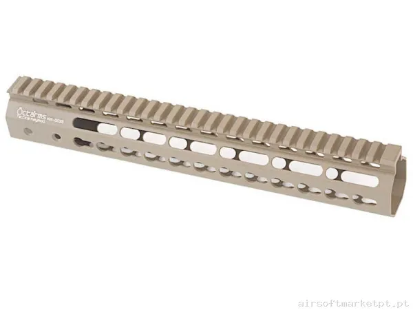 Externo Guardamão Keymod Ares Amoeba Octarms 12" tan — Acessórios & Componentes — Airsoft Market PT