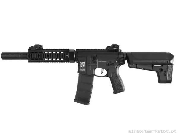 Réplica AEG M4 Delta Armory Bravo DA-B07 Silent Ops 7" Combo preta — Rifles de Assalto (AR/M4/AK) — Airsoft Market PT