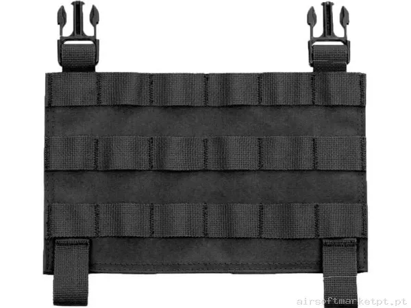 Painel Frontal Guerreiro Assault Destacável Plano MOLLE preto — Coletes & Rigs — Airsoft Market PT