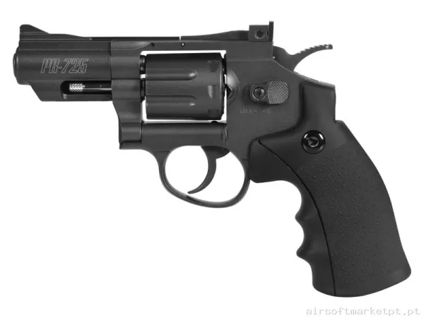 Airgun CO2 4.5mm Revolver Gamo PR-725 negro — Pistolas — Airsoft Market PT