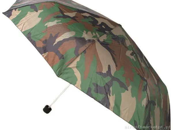 Guarda-chuva dobrável Mil-Tec com capa Woodland — Vestuário (Fardas) — Airsoft Market PT