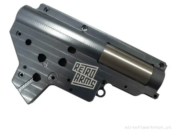 Interno Gearbox Carcasa Ver.2 Dsg Retroarms Qsc Reforçada 8mm — Peças Internas (AEG) — Airsoft Market PT
