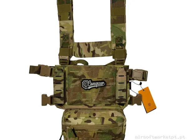 Chest Rig Conquer Core Multicam — Coletes & Rigs — Airsoft Market PT