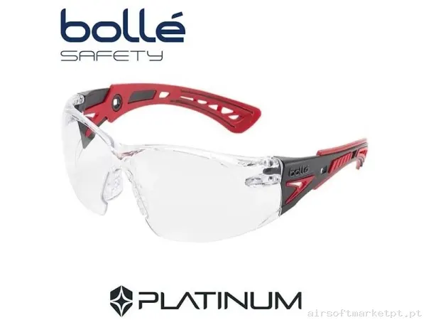 Gafas Bollé RUSH+ transparentes Antivaho — Proteção Ocular & Facial — Airsoft Market PT