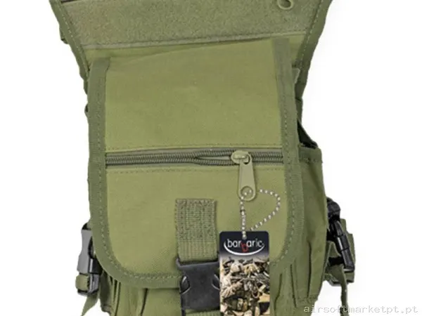 Riñonera Pernera Barbaric Nylon 600d 34898-Ve verde od — Gear Táctico — Airsoft Market PT