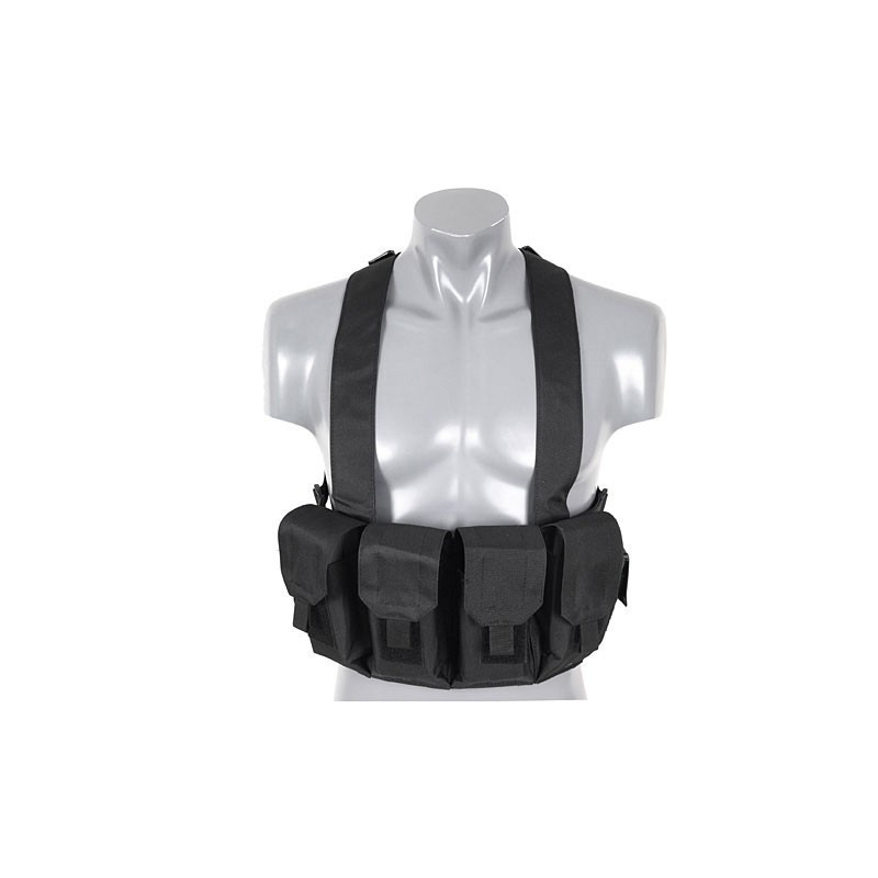 Colete Chest Rig Preto — Coletes & Rigs — Airsoft Market PT